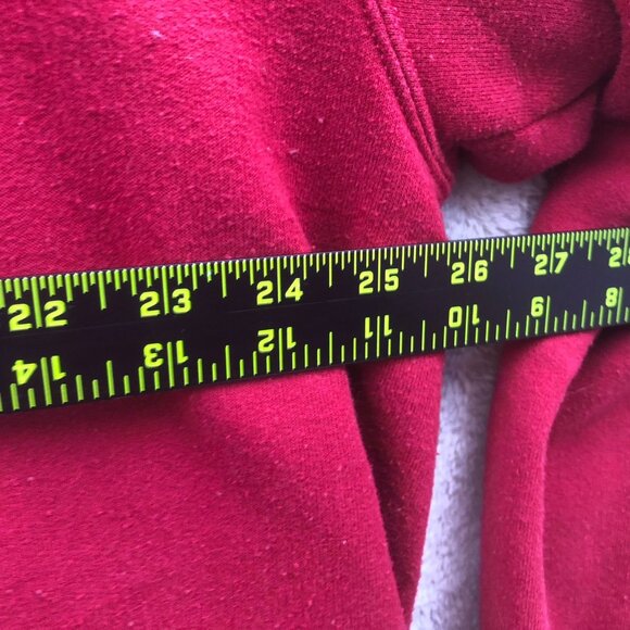 Vintage Womans Sweatshirt Large Crewneck Red Pullover Bird Graphic Print Casual - Picture 5 of 7